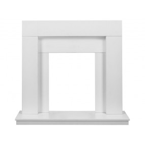 Adam Malmo Fireplace in Pure White and Black/White, 39 Inch Adam Malmo Fireplace in Pure White and Black/White, 39 Inch