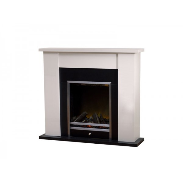 Adam Stratton Fireplace Suite in Cream, 35 Inch