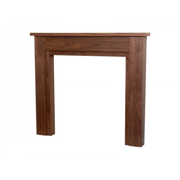 Adam Sudbury Mantelpiece with Downlights in Walnut, 48 Inch