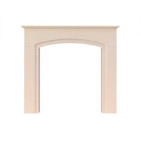 Adam Tamworth Mantelpiece with Downlights in Cream, 48 Inch Adam Tamworth Mantelpiece with Downlights in Cream, 48 Inch