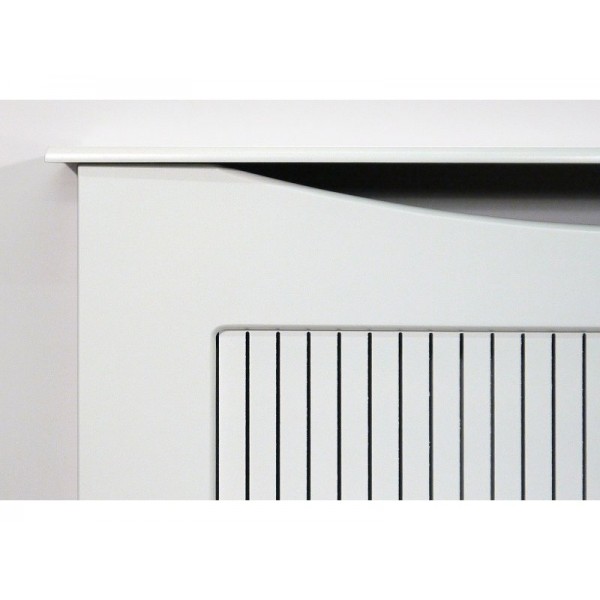 Adam The Fairlight Radiator Cover in White, 1600mm