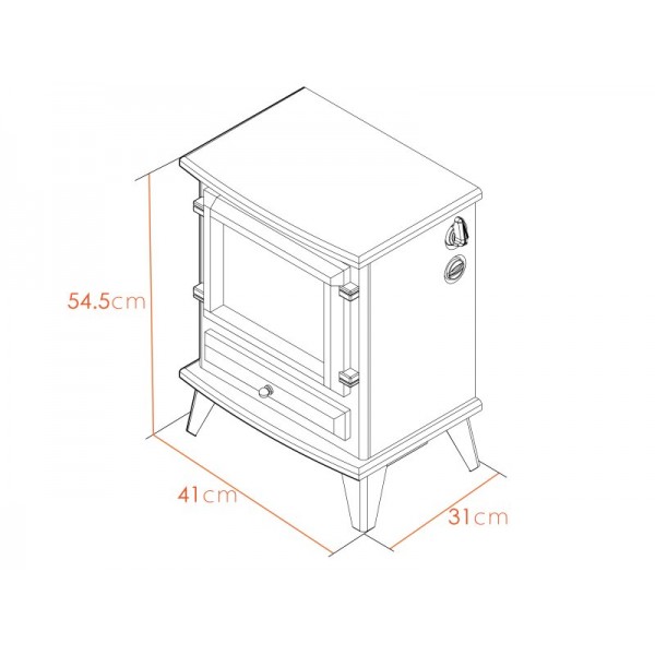 Adam Hudson Electric Stove in Grey