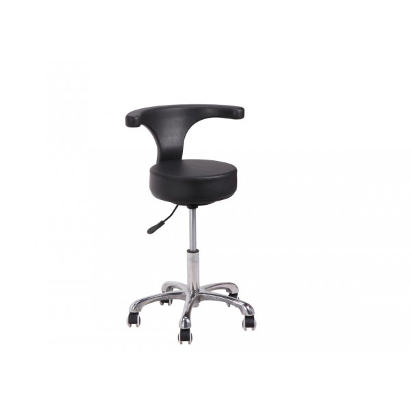 Affinity Curved Back Swivel Stool- AFSWIVSTL/BLK