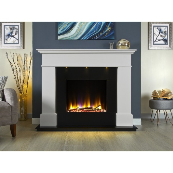 Designer Fire Celsi Ultiflame VR Adour Illumia Suite 33’’ in Smooth mist