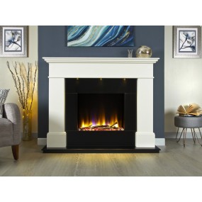 Designer Fire Celsi Ultiflame VR Adour Illumia Suite 33’’ in Smooth White