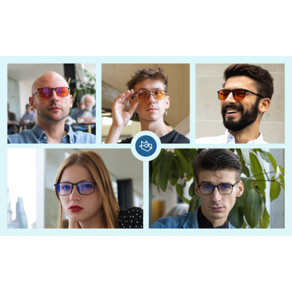 Harrison Blue Light Glasses – Everyday Lens - with Heavy Duty Clip On - BLACK