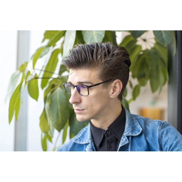 Harrison Blue Light Glasses – Everyday Lens - BLACK