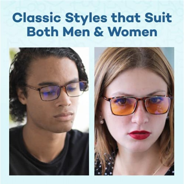 Harrison Blue Light Glasses – Everyday Lens - with Heavy Duty Clip On - TORTOISESHELL