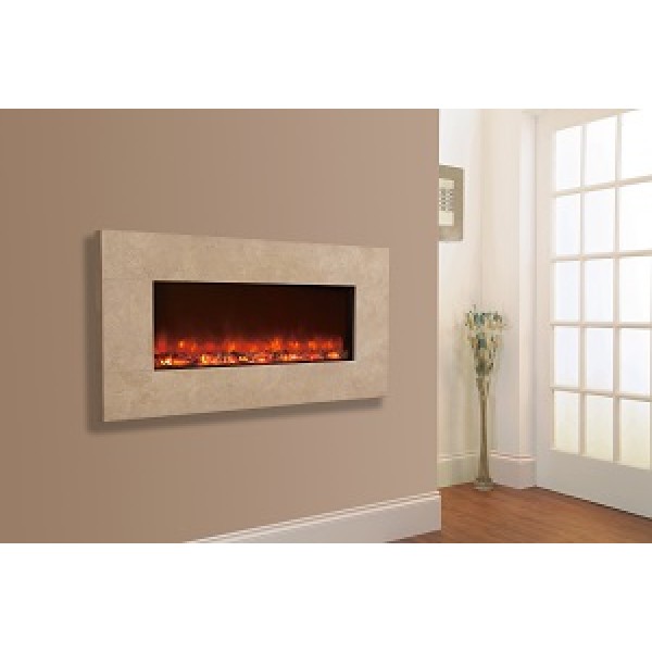 Designer Fire-  Celsi Travertine 1100