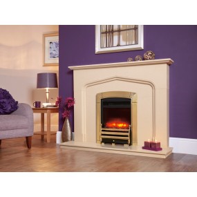 Designer Fire Electric - Celsi Caress Daisy Brass Fire 16'' Designer Fire Electric - Celsi Caress Daisy Brass Fire 16''