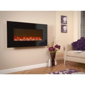 Designer Fire Electric - Celsi Black Glass 1100 Designer Fire Electric - Celsi Black Glass 1100