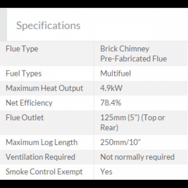 Designer Fire - Flavel Arundel Multifuel Stove