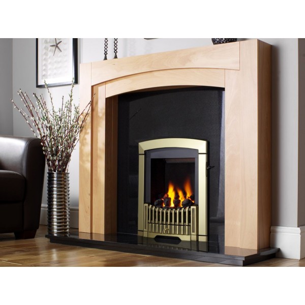 Designer Fire - Flavel FDRN45G Brass Melody Gas Fire - SC
