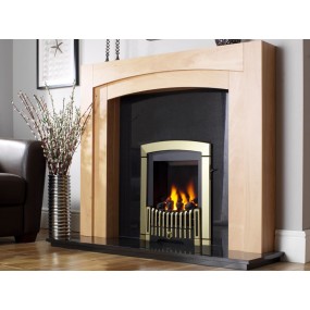 Designer Fire - Flavel FDRN46G Brass & Black Melody Gas Fire - SC Designer Fire - Flavel FDRN46G Brass & Black Melody Gas Fire - SC