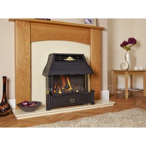 Designer Fire - Flavel FEMC00EN Black Emberglow Outset Gas Fire - EC Designer Fire - Flavel FEMC00EN Black Emberglow Outset Gas Fire - EC