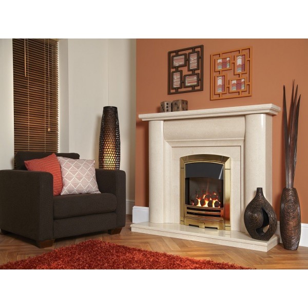 Designer Fire - Flavel FHKCDBMN2 Gold Decadence HE Gas Fire - MC