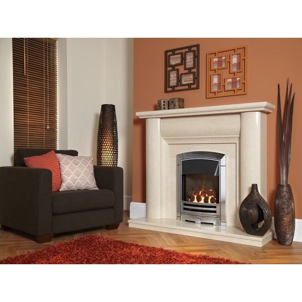 Designer Fire - Flavel FHKCDCMN2 Silver Decadence HE Gas Fire - MC