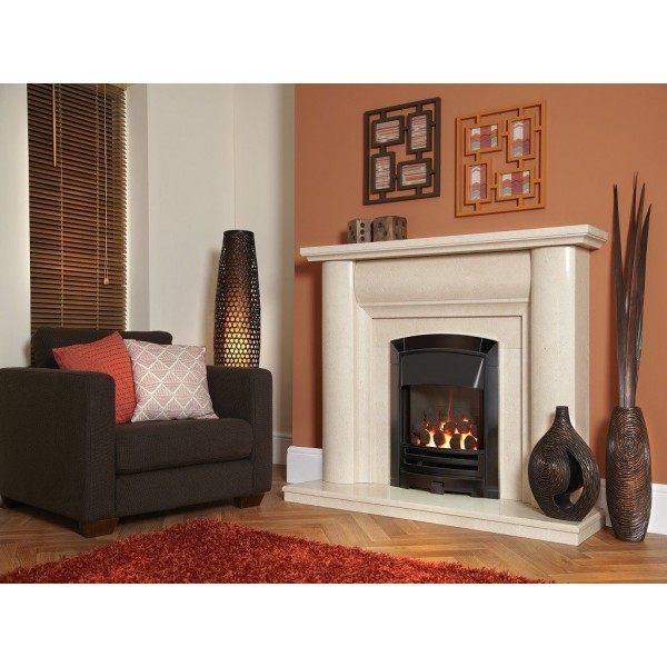 Designer Fire - Flavel FHKCDNMN2 Black Nickel Decadence HE Gas Fire - MC