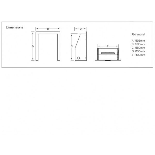 Designer Fire - Flavel FICC37SN Silver Richmond  Gas Fire – SC