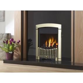 Designer Fire - Flavel FKPCBBSN Brass & Black Rhapsody Plus Gas Fire - SC Designer Fire - Flavel FKPCBBSN Brass & Black Rhapsody Plus Gas Fire - SC