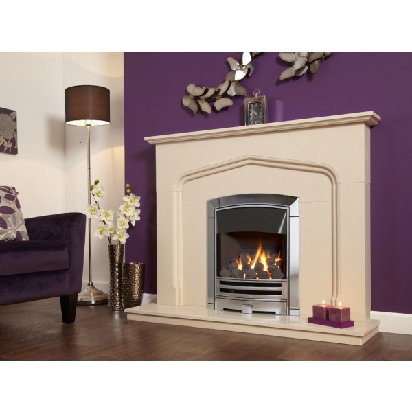 Designer Fire - Flavel FKPCDCRN2 Silver Decadence Plus Gas Fire - RC