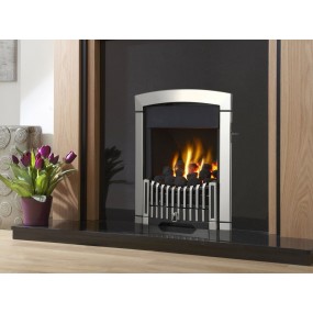 Designer Fire - Flavel FKPCSLSN Silver Rhapsody Plus Gas Fire - SC