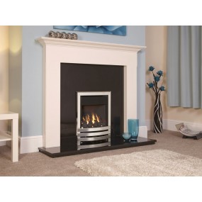 Designer Fire - Flavel FKPCU0MN Silver Coal Linear Plus Gas Fire - MC