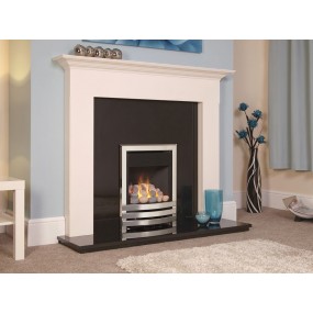 Designer Fire - Flavel FKPPU0MN Silver Pebble Linear Plus Gas Fire - MC