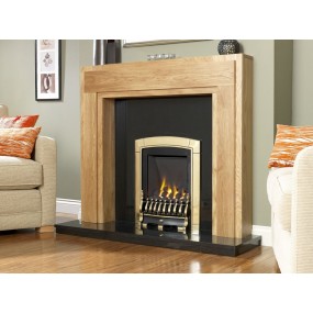 Designer Fire - Flavel FNVCBCSN Brass Caress Traditional Slimline Gas Fire - SC Designer Fire - Flavel FNVCBCSN Brass Caress Traditional Slimline Gas Fire - SC
