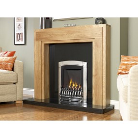Designer Fire -Flavel FNVCCCSN Silver Caress Traditional Slimline Gas Fire - SC