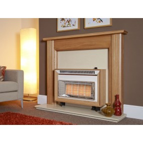 Designer Fire - Flavel FORML0EN Light Oak Misermatic Gas Fire – EC Designer Fire - Flavel FORML0EN Light Oak Misermatic Gas Fire – EC