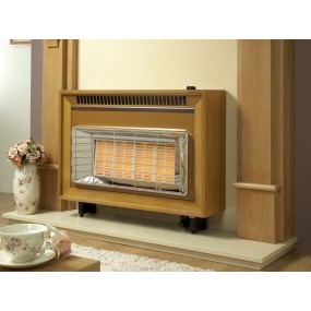 Designer Fire - Flavel FORMT0EN Teak Misermatic Gas Fire – EC Designer Fire - Flavel FORMT0EN Teak Misermatic Gas Fire – EC