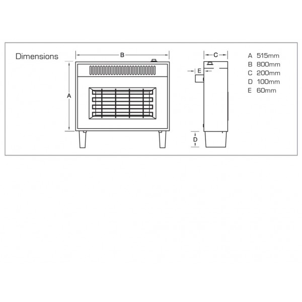 Designer Fire - Flavel FORMT0EN Teak Misermatic  Gas Fire – EC