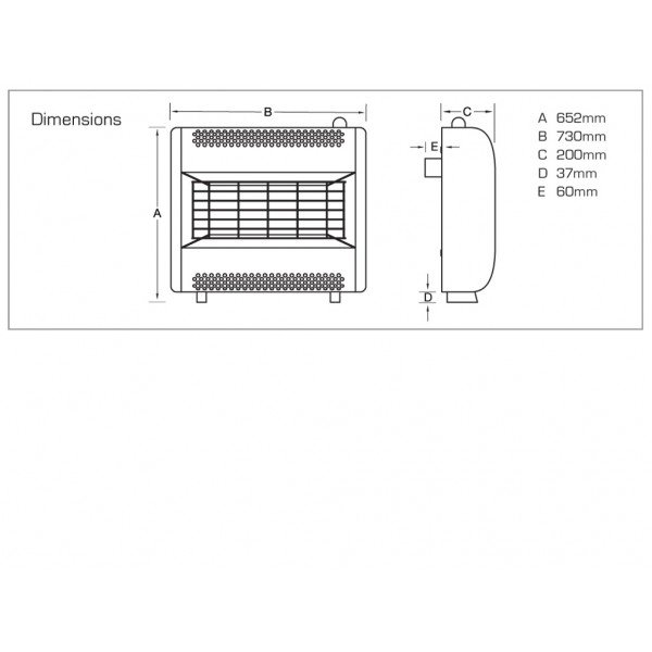 Designer Fire - Flavel FORRS0EN Silver Renaissance Gas Fire - EC