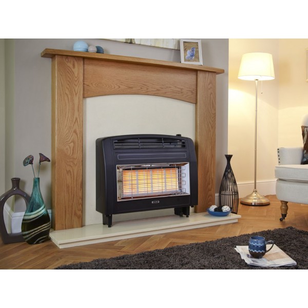 Designer Fire - Flavel FORSBLEN Black Strata Gas Fire - EC