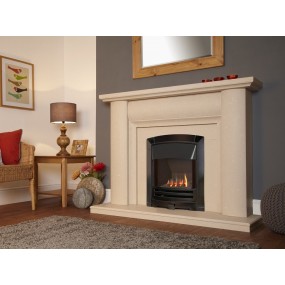 Designer Fire - Flavel FSHCDNMN Black Nickel Decadence HE Slimline Gas Fire - MC Designer Fire - Flavel FSHCDNMN Black Nickel Decadence HE Slimline Gas Fire - MC