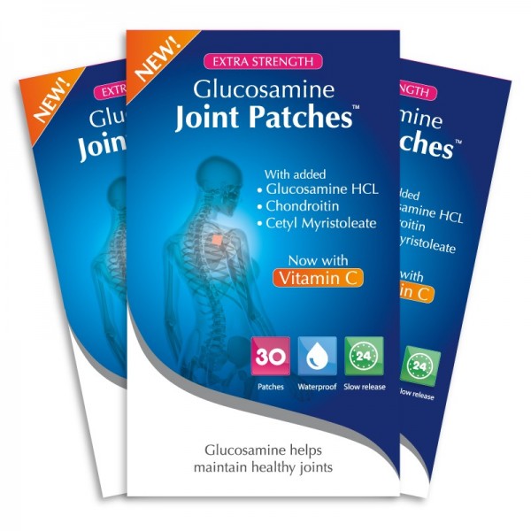 Pain Relief - Glucosamine Joint Patches with Vitamin C (Special 3 for 2 Bundle)