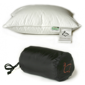 Anti Allergy Bedding - Travel Size Danish Duck Down and Feather Pillow [40 x 35 cm]