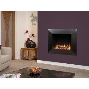 Celsi Designer Fire Ultiflame VR Impulse Black Chrome Wall Mounted Inset Electric Fire 2 Years Warranty