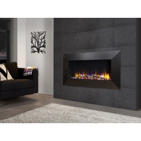 Celsi Designer Fire Ultiflame VR Instinct 33" Black Wall Mounted Inset Electric Fire 2 Years Warranty