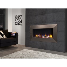 Celsi Designer Fire Ultiflame VR Instinct 33" Champagne Wall Mounted Inset Electric Fire 
