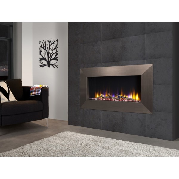 Celsi Designer Fire Ultiflame VR Instinct 33" Champagne Wall Mounted Inset Electric Fire 