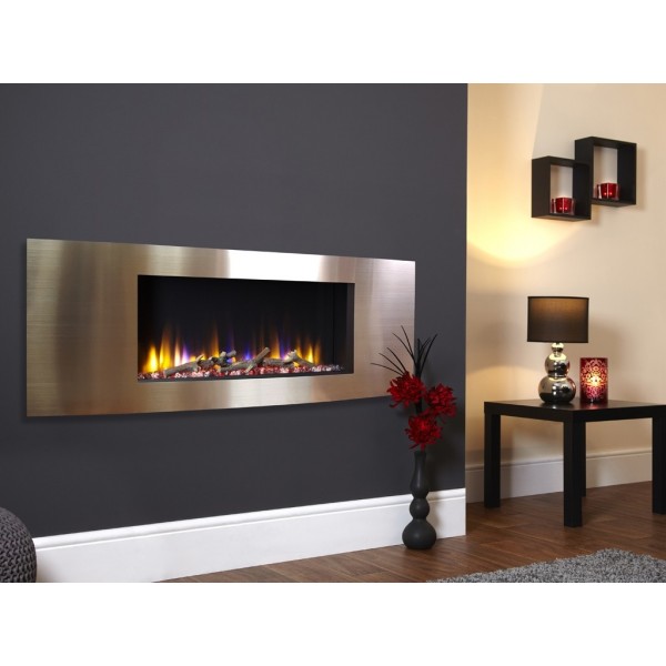 Celsi Designer Fire Ultiflame VR Vichy Champagne Wall Mounted Inset Electric Fire 2 Years Warranty